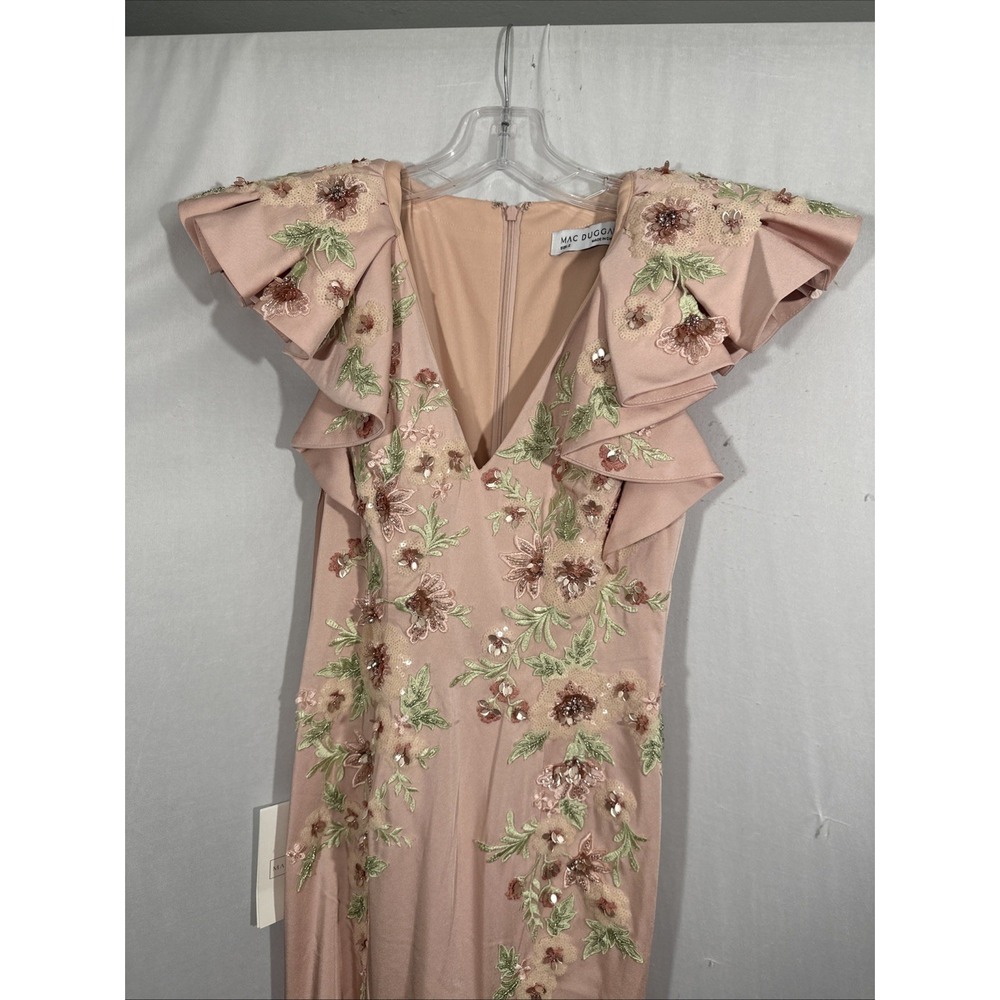 NWT MAC DUGGAL [ 2 ] 11773 Flutter Sleeve Embellished Mermaid Gown J2349 - Picture 9 of 15